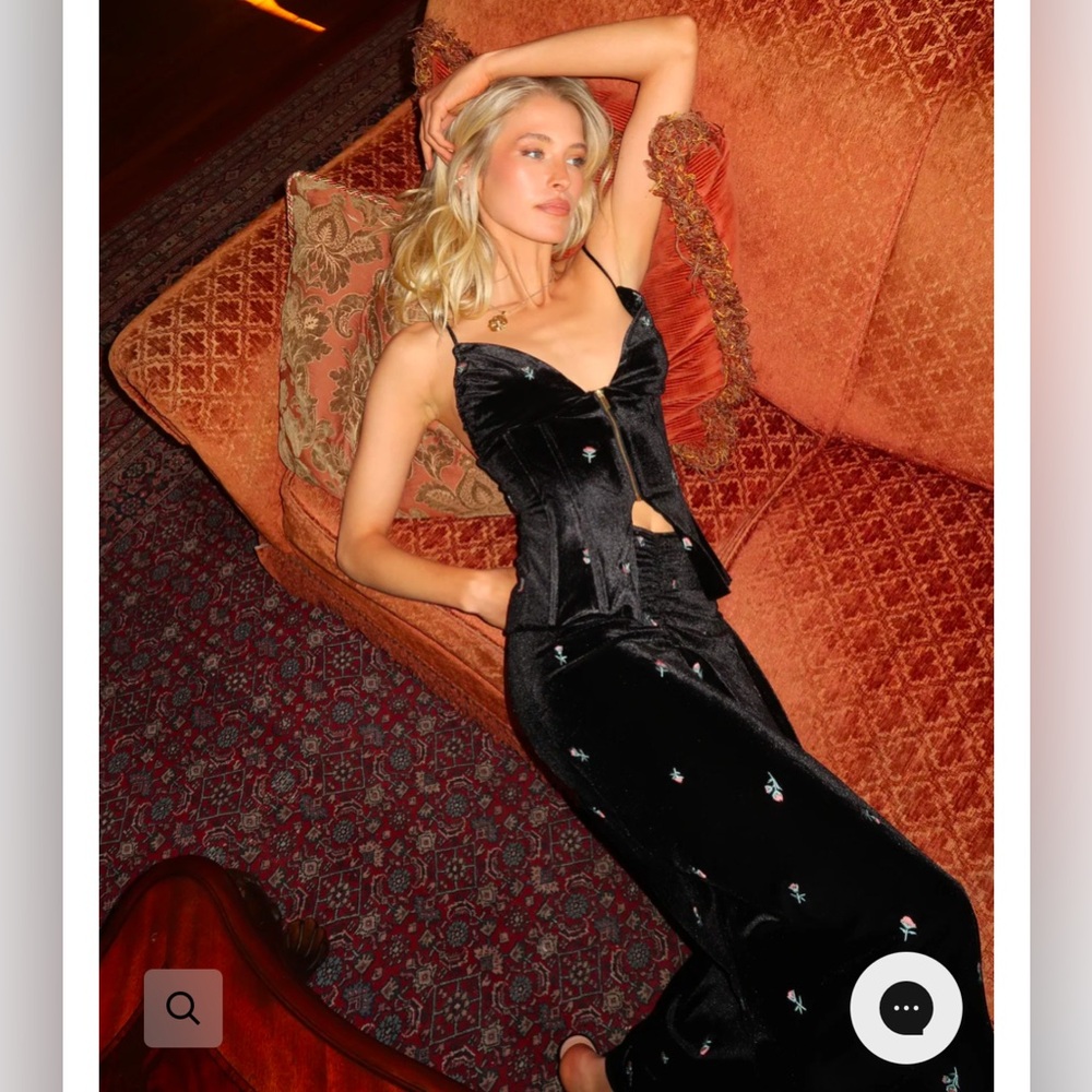 WeWoreWhat Velvet 2 Piece
